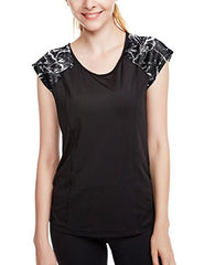 icyzone Performance Women's Activewear Running Yoga Short Sleeve Tee icyzone Performance Women's Activewear Running Yoga Short Sleeve Tee
