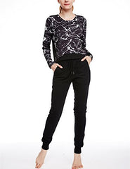 icyzone Women's French Terry Jogger Sweatpants with Side Pockets icyzone Women's French Terry Jogger Sweatpants with Side Pockets