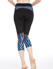 icyzone Women's Workout Capri Leggings Fitted Stretch Tights With Zip Pocket icyzone Women's Workout Capri Leggings Fitted Stretch Tights With Zip Pocket