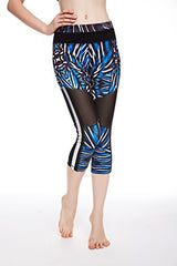 icyzone Women's Activewear Workout Pants Capris Printed Yoga Running pants icyzone Women's Activewear Workout Pants Capris Printed Yoga Running pants