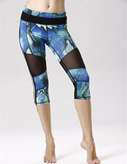 icyzone Women's Activewear Workout Pants Capris Printed Yoga Running pants icyzone Women's Activewear Workout Pants Capris Printed Yoga Running pants