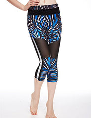 icyzone Women's Activewear Workout Pants Capris Printed Yoga Running pants icyzone Women's Activewear Workout Pants Capris Printed Yoga Running pants