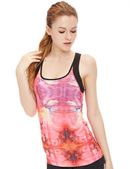 icyzone Women Workout Yoga Spaghetti Strap Racerback Tank Top with Built in Bra icyzone Women Workout Yoga Spaghetti Strap Racerback Tank Top with Built in Bra