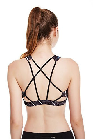 icyzone Women Activewear Yoga Clothes Strappy Crisscross Racerback Sports Bras icyzone Women Activewear Yoga Clothes Strappy Crisscross Racerback Sports Bras