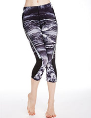 icyzone Women's Workout Capri Leggings Fitted Stretch Tights With Zip Pocket icyzone Women's Workout Capri Leggings Fitted Stretch Tights With Zip Pocket