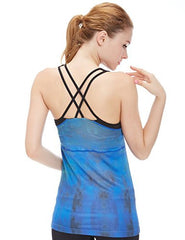 icyzone Women Workout Yoga Spaghetti Strap Racerback Tank Top with Built in Bra icyzone Women Workout Yoga Spaghetti Strap Racerback Tank Top with Built in Bra