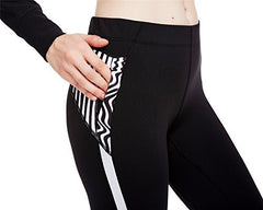 icyzone Women's Workout Capri Leggings Fitted Stretch Tights With Zip Pocket icyzone Women's Workout Capri Leggings Fitted Stretch Tights With Zip Pocket