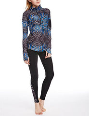 icyzone Women's Workout Yoga Track Jacket 1/2 Zip Long Sleeve Running Shirt icyzone Women's Workout Yoga Track Jacket 1/2 Zip Long Sleeve Running Shirt