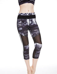 icyzone Women's Activewear Workout Pants Capris Printed Yoga Running pants icyzone Women's Activewear Workout Pants Capris Printed Yoga Running pants