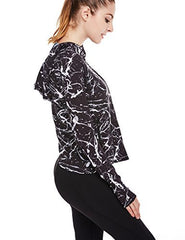 icyzone Women's Super Lightweight Running Jacket Quick Dry Full Zip Hoodie icyzone Women's Super Lightweight Running Jacket Quick Dry Full Zip Hoodie