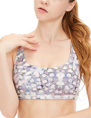 icyzone Women's Workout Yoga Clothes Strappy Crisscross Printed Racerback Sports Bras icyzone Women's Workout Yoga Clothes Strappy Crisscross Printed Racerback Sports Bras