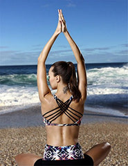 icyzone Women's Workout Yoga Clothes Strappy Crisscross Racerback Sports Bras icyzone Women's Workout Yoga Clothes Strappy Crisscross Racerback Sports Bras