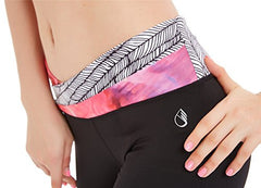 icyzone Women's Workout Contrast Waist Yoga Bootcut Bootleg Pants icyzone Women's Workout Contrast Waist Yoga Bootcut Bootleg Pants