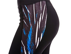 icyzone Women's Printed Workout Capri Yoga Running Leggings Fitted Stretch Tights icyzone Women's Printed Workout Capri Yoga Running Leggings Fitted Stretch Tights