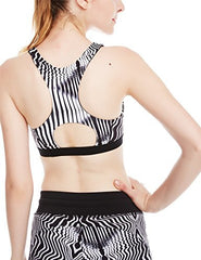 icyzone Women's Workout Yoga Clothes Activewear Printed Racerback Sports Bras icyzone Women's Workout Yoga Clothes Activewear Printed Racerback Sports Bras