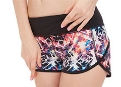 icyzone Women's Workout Clothes Activewear Printed Running Yoga Shorts With Inner Panty icyzone Women's Workout Clothes Activewear Printed Running Yoga Shorts With Inner Panty