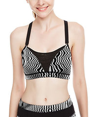 icyzone Women's Workout Yoga Clothes Activewear Printed Racerback Sports Bras icyzone Women's Workout Yoga Clothes Activewear Printed Racerback Sports Bras