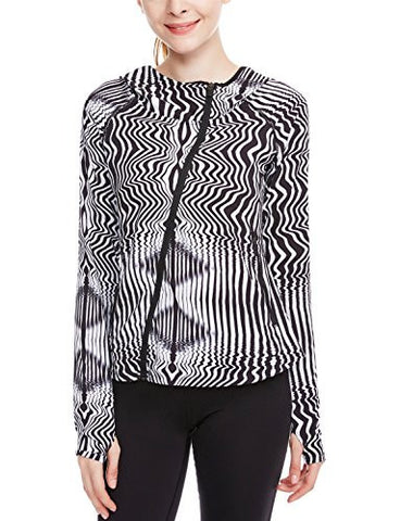 icyzone Women's Super Lightweight Running Jacket Quick Dry Full Zip Hoodie icyzone Women's Super Lightweight Running Jacket Quick Dry Full Zip Hoodie