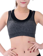 icyzone Double Layer Seamless Sports Bra High Impact Racerback Yoga Sports Bra icyzone Double Layer Seamless Sports Bra High Impact Racerback Yoga Sports Bra