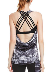 icyzone Women's Workout Yoga Strappy Crisscross Racerback Tank Tops with Built in Bra icyzone Women's Workout Yoga Strappy Crisscross Racerback Tank Tops with Built in Bra