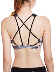 icyzone Women Activewear Yoga Clothes Strappy Crisscross Racerback Sports Bras icyzone Women Activewear Yoga Clothes Strappy Crisscross Racerback Sports Bras