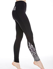 icyzone Women's Activewear Tights Zip Pocket Yoga Gym Pants Workout Ankle leggings