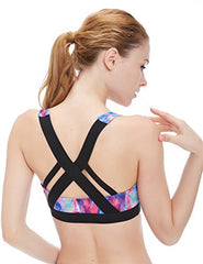 icyzone Women's Workout Yoga Clothes Activewear Racerback Strappy Sports Bras