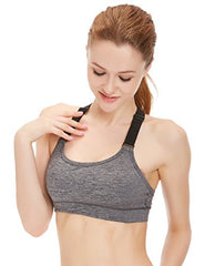 icyzone Workout Yoga Clothes Activewear Moving Comfortable Racerback Sports Bras