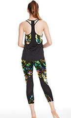 icyzone Activewear Workout Yoga Fitness Sports Lined Racerback Tank Tops for Women