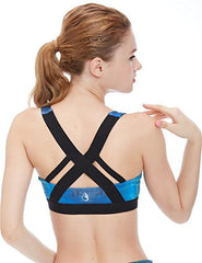 icyzone Women's Workout Yoga Clothes Activewear Racerback Strappy Sports Bras