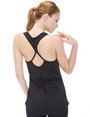 icyzone Workout Yoga Fitness Sports Racerback Tank Tops for Women