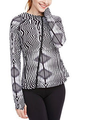 icyzone Women's Super Lightweight Running Jacket Quick Dry Full Zip Hoodie