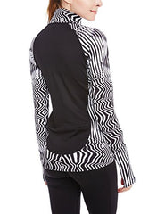 icyzone Women's Workout Yoga Track Jacket 1/2 Zip Long Sleeve Running Shirt