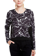 icyzone Women's Running Shirt Long Sleeve Pullovers Workout Yoga Track Jacket