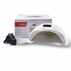 SUNUV SUN5 48W UV LED Nail Lamp Nail Dryer Gel Polish curing Machine with Bottom (Perfect Hard Gel Extension Solution)